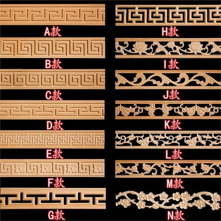 Solid Wood carved wood mouldings (4)