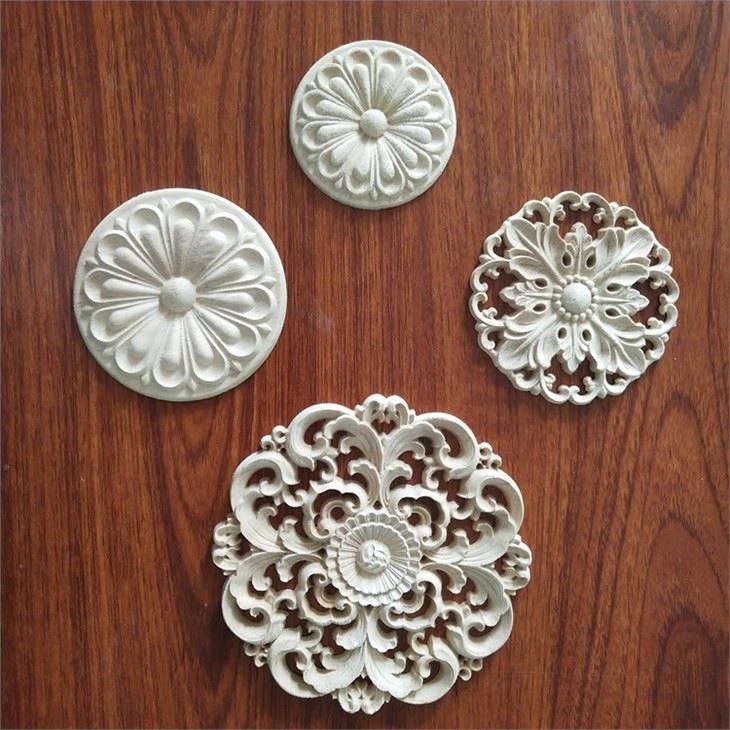 Apliques de Roseta de Madeira